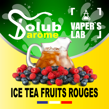 Фото, Відеоогляди на Ароматизатор для вейпа Solub Arome "Ice-T fruits rouges" (Ягідний чай) 