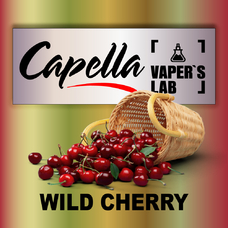 Аромка для вейпа Capella Flavors Wild Cherry with Stevia Дика Вишня