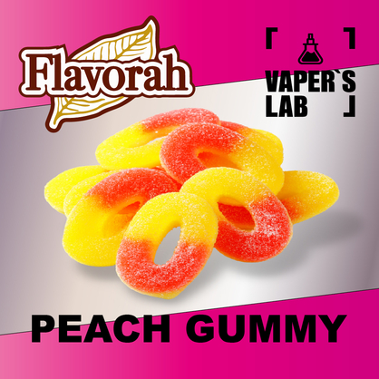 Фото на аромку Flavorah Peach Gummy Персиковые желейки