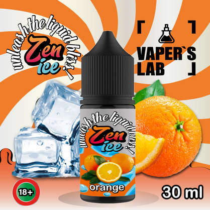 Фото жидкость для пода zen salt ice orange 30ml