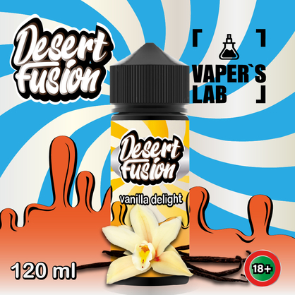 Фото рідини для вейпа dessert fusion vanilla delight 120 ml