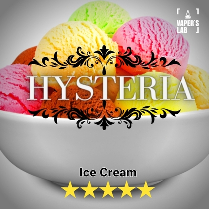 Фото лучшие жидкости для парения hysteria ice cream 30 ml