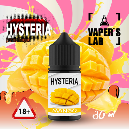 Фото, Видеообзор на жижку Salt Hysteria Salt Mango 30 ml