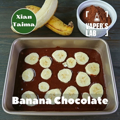 Фото, Відеоогляди на Натуральні ароматизатори для вейпів Xi'an Taima "Banana Chocolate" (Банан з шоколадом) 