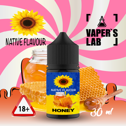 Фото солевая жидкость native flavour honey 30 ml