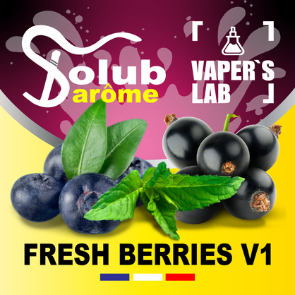 Фото, Видео, Аромки для самозамеса Solub Arome "Fresh Berries v1" (Черника смородина мята ментол) 