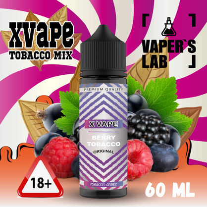 Фото, Відео на жижи без нікотину XVape Berry Tobacco