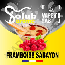 Ароматизатори для вейпа Solub Arome Framboise sabayon Малина з десертом