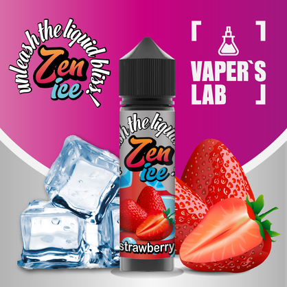 Фото жижки для вейпа zen ice strawberry