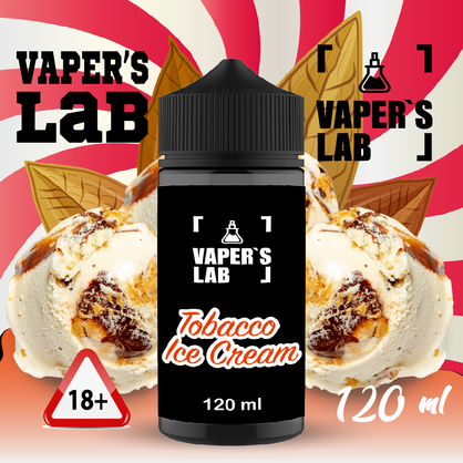 Фото заправка для вейпа vapers lab tobacco ice cream 120 ml