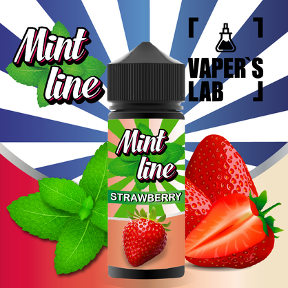 Фото жидкости для вейпа mint strawberry 120 ml