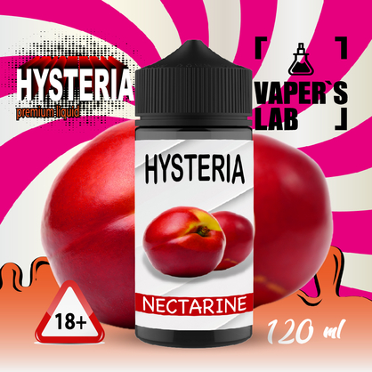 Фото жижа для вейпа до 100 грн hysteria nectarine 100 ml