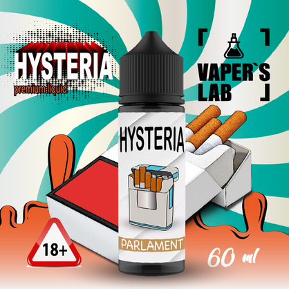 Фото рідини для вейпа hysteria parlament 30 ml