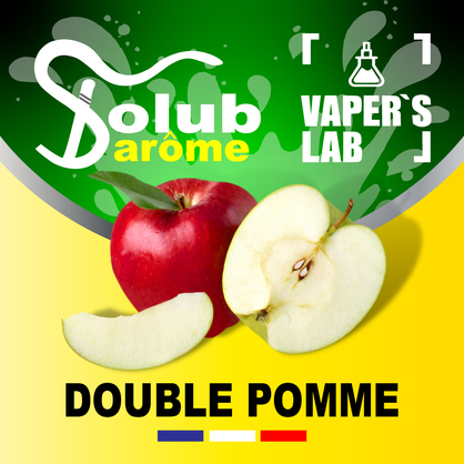 Фото, Видео, ароматизатор для самозамеса Solub Arome "Double pomme" (Красное и зеленое яблоко) 