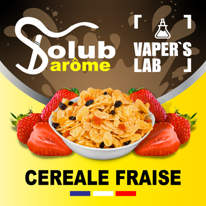 Фото, Відеоогляди на Ароматизатор для вейпа Solub Arome "Céréale fraise" (Кукурудзяні пластівці з полуницею) 