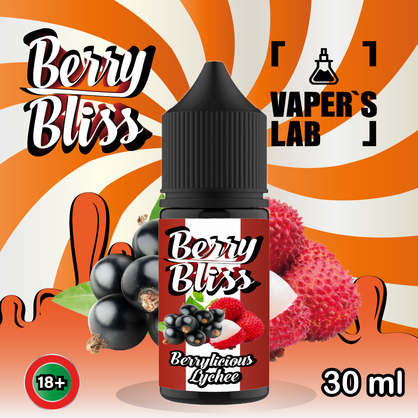 Фото сольова жижа top berry bliss berrylicious lychee 30 мл