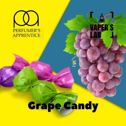 Фото, Видео, Аромки для самозамеса TPA "Grape Candy" (Виноградный леденец) 