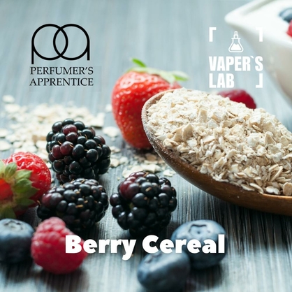 Фото, Відеоогляди на Натуральні ароматизатори для вейпів TPA "Berry Cereal" (Вівсянка з ягодами) 