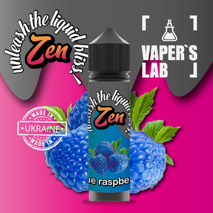 Фото жижи для вейпа zen blue raspberry