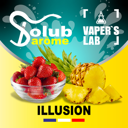 Фото, Відеоогляди на Ароматизатор для самозамісу Solub Arome "ILLUSION" (Ананас із полуницею) 