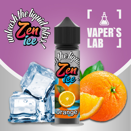 Фото рідини для електронних сигарет zen ice orange