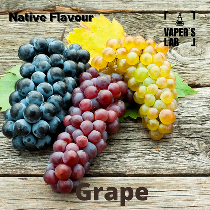 Фото, Відеоогляди на Натуральні ароматизатори для вейпів Native Flavour "Grape" 30мл 