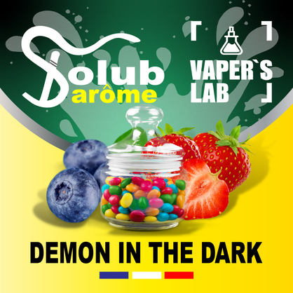 Фото, Відеоогляди на Ароматизатори для рідин Solub Arome "Demon in the dark" (Чорниця полуниця та жуйка) 