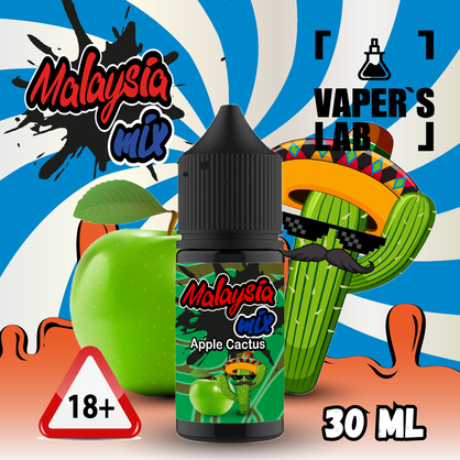 Фото солевая жидкость malaysian mix salt apple cactus 30 ml