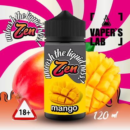 Фото жидкость для вейпа купить zen mango