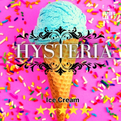 Фото безнікотинова рідина hysteria ice cream 30 ml