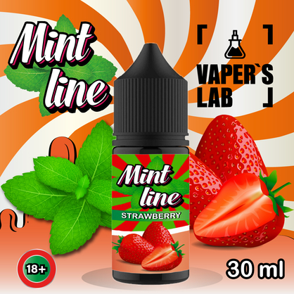 Фото сольова жижа top mint strawberry 30ml