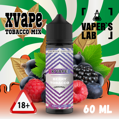 Фото, Видео на Жижи для вейпа XVape Berry Tobacco