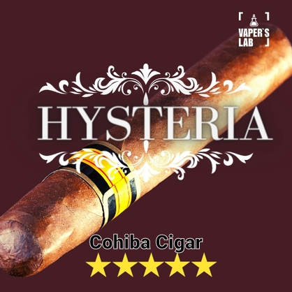 Фото, Видео на Заправки для вейпа Hysteria Cohiba Cigar 30 ml