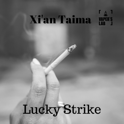 Фото, Видео, Ароматизатор для вейпа Xi'an Taima "Lucky Strike" (Сигареты Лаки Страйк) 