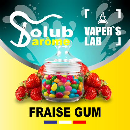 Фото, Відеоогляди на Ароматизатор для жижи Solub Arome "Fraise Gum" (Полунична жуйка) 