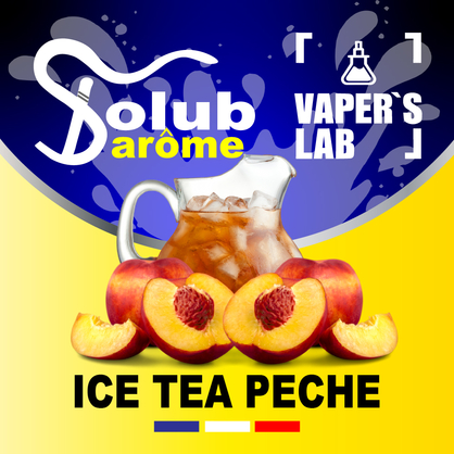 Фото, Відеоогляди на Аромки для вейпів Solub Arome "Ice-T pêche" (Персиковий чай) 