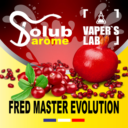 Фото, Видео, Ароматизаторы для солевого никотина   Solub Arome "Fred master Evolution" (Гранат и клюква) 