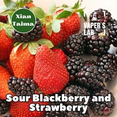 Ароматизатори для вейпа Xi'an Taima "Sour Blackberry and Strawberry" (Кисла ожина та полуниця)