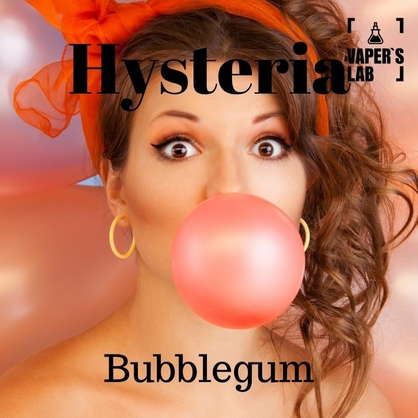 Фото, Видео на жижи без никотина Hysteria Bubblegum 100 ml