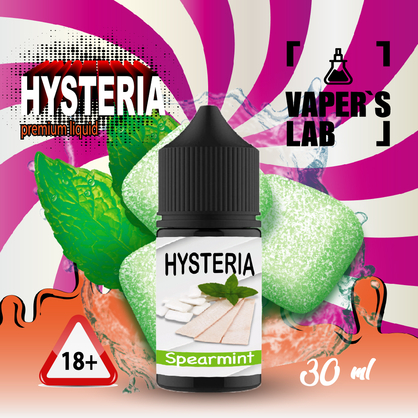 Фото, Видеообзор на жижку Salt Hysteria Salt Spearmint 30 ml