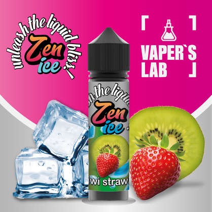 Фото жижі для вейпа zen ice kiwi strawberry