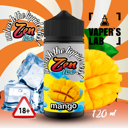 Фото жидкость для вейпа zen ice mango