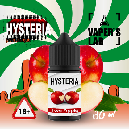 Фото, Видеообзор на жижку Salt Hysteria Salt Two Apple 30 ml