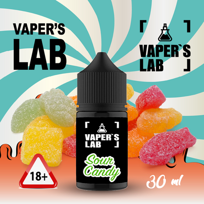 Фото, Видеообзор на жижку Salt Vaper's LAB Salt Sour candy 30 ml