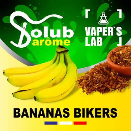 Фото, Видео, Компоненты для самозамеса Solub Arome "Banana\'s Bikers" (Мягкий вкус табака с бананом) 