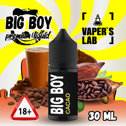 Фото, Відеоогляди на Жижу Salt BIG BOY Salt Cacao vanila 30 ml