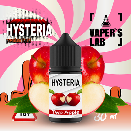 Фото, Видеообзор на жижку Salt Hysteria Salt Two Apple 30 ml