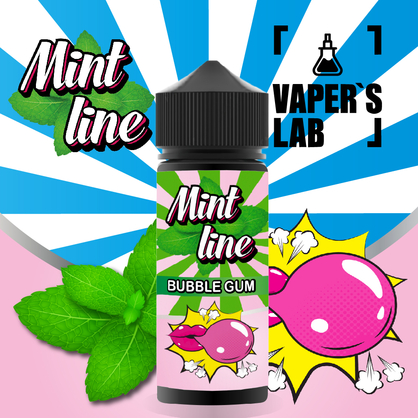 Фото рідини для електронних сигарет mint bubble gum 120 ml