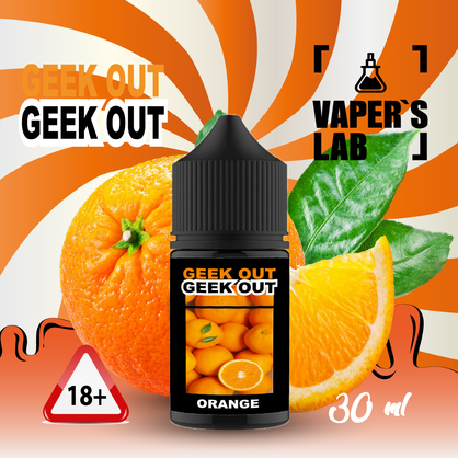 Фото, Видеообзор на жижку Salt Geek Out Salt - Апельсиновый джус 30 ml