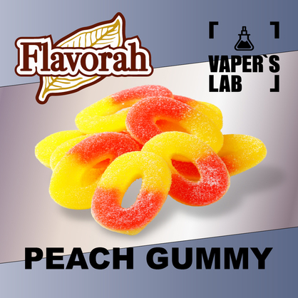 Фото на аромку Flavorah Peach Gummy Персиковые желейки